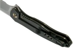 WE Knife Kitefin 2001E Black Titanium, Blue Line Pocket Knife -Victorinox Store WK2001E 05 we knife