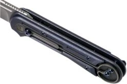 WE Knife Double Helix 815D Pocket Knife, Blue Handle, Stonewashed Blade -Victorinox Store WK815D 07 we knife