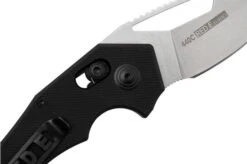 Willumsen Red E Nano, RN23BL Black G10, Stonewash Pocket Knife -Victorinox Store WNRN23SBL 05 willumsen