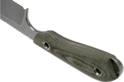 White River Knives M1 Caper Black & OD Linen Micarta Fixed Knife, Kydex Sheath -Victorinox Store WRCPR LBO 04 white river knives