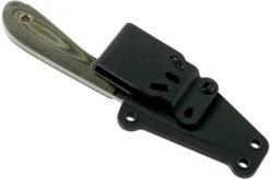 White River Knives M1 Caper Black & OD Linen Micarta Fixed Knife, Kydex Sheath -Victorinox Store WRCPR LBO 07 white river knives